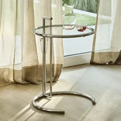 Adjustable Table E 1027 Krom Sidobord