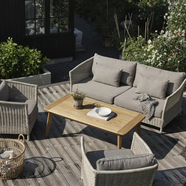Aster Soffa 3-Sits Beige Med Dyna