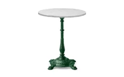 Classic Cafébord Marmorskiva Ø65 4tass