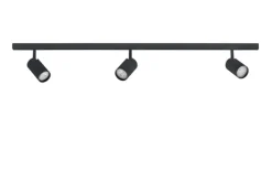 Designline System 1m – 3 x Tube Spots Svart