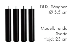 Dux Sängben Cylindriska Ø5,5cm