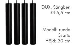 Dux Sängben Cylindriska Ø5,5cm