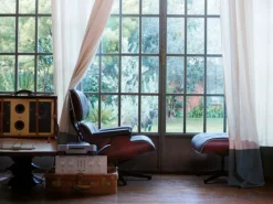 Eames Lounge Chair Ottoman Läder