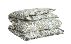 Key West Paisley Påslakan Enkelt Dark Putty