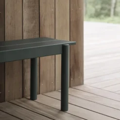 Linear Steel Bänk Utemöbel