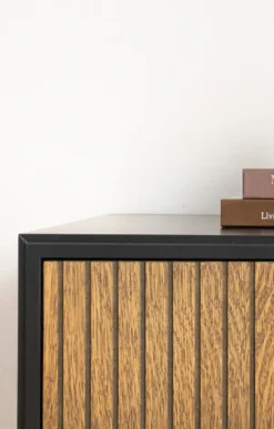 Line Burned Walnut Skänk Hög