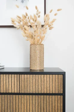 Line Burned Walnut Skänk Hög