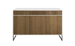 Line Burned Walnut Skänk Hög
