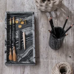 Marble Tandborsthållare Black/Grey