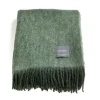 Mohair Pläd Moss & Green Melange