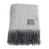 Mohair Pläd White & Skiffer Melange