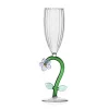 Optical Flute Lilac flower Champagneglas