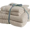 Organic Premium Handduk Silver Sand 4-Pack