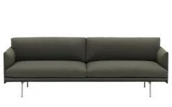 Outline 3-Sits Soffa Polerad Aluminium