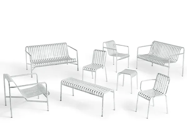 Palissade Lounge Chair Low Galvaniserad