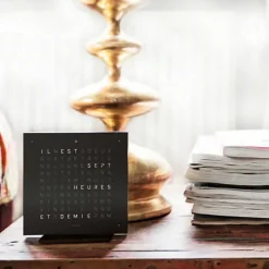 QlockTwo Earth 13,5 Deep Black
