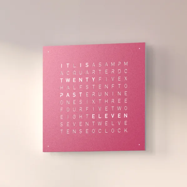 Qlocktwo Earth 45 Pretty Pink Limited Edition