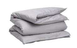 Sateen Påslakan Enkelt Moon Grey