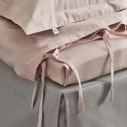 Satina Påslakan Enkelt Rosa