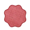 Scallop Bordstablett Burgundy