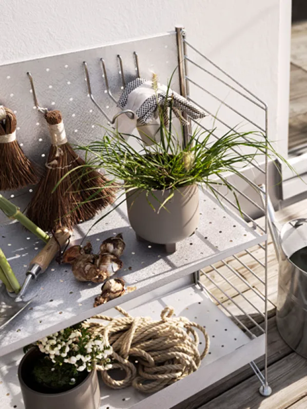 String Vertikala Krokar Till Galvaniserad Ryggskiva 4-pack