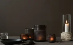 Travertine Candleholder Ljuslykta