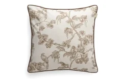 Tree Print Kuddfodral Satin Taupe