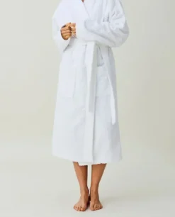 Unisex Structured Morgonrock Vit